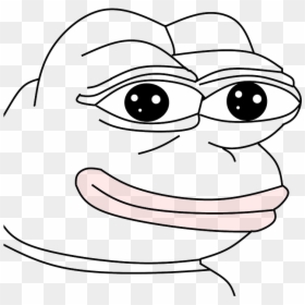 Pepe Png Black - Pepe Meme Black And White, Transparent Png - pepe head png