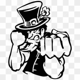 Fighting Man Production Ready - Fighting Irish Man Logo, HD Png Download - irish hat png