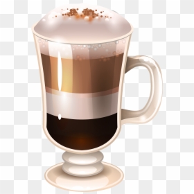 Clip Art Latte Macchiato Cappuccino Drink - Cappuccino Clipart, HD Png Download - irish hat png