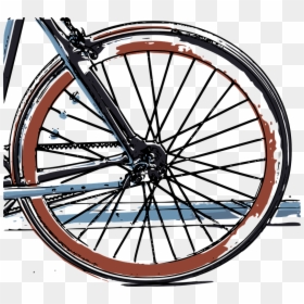 Tire, Bike Tire, Bike, Bicycle, Wheel, Bicycle Tire - Tangent Real Life Examples, HD Png Download - bicycle wheel png
