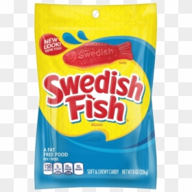 Swedish Fish 8oz - Swedish Fish Candy, HD Png Download - swedish fish png