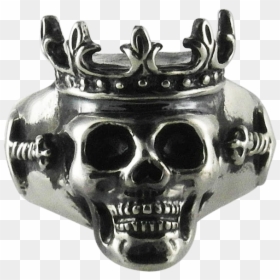 Skull, HD Png Download - silver king crown png