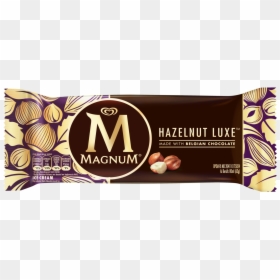 63521 Magnum Hazelnut Luxe 80ml Wrapper Id 3d Pack - Magnum Chocolate And Hazelnut Praline, HD Png Download - hazelnut png