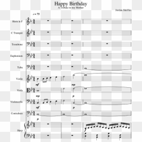 Piano Danganronpa Sheet Music, HD Png Download - birthday horn png