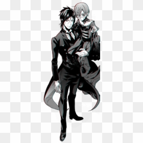 Ciel And Sebastian - Sebastian Holding Ciel Manga, HD Png Download - sebastian michaelis png