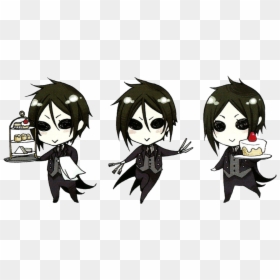 Chibi Transparent Sebastian Black Butler, HD Png Download - sebastian michaelis png