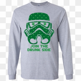 Storm Trooper Join The Drunk Side - T-shirt, HD Png Download - green lantern mask png