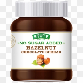 350g - Stute Hazelnut Chocolate Spread No Sugar Added, HD Png Download - hazelnut png