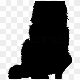 Transparent Cat Sitting Clipart - Silhouette Sit Dog Png, Png Download - sitting dog silhouette png