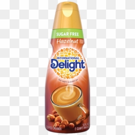 Sugar Free Hazelnut Coffee Creamer - International Delight French Vanilla, HD Png Download - hazelnut png