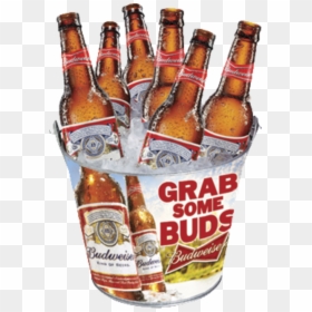Transparent Budweiser Beer Bottle Png - Bucket Budweiser Png, Png Download - budweiser bottle png