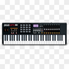 Akai Mpk Controllers Faq Main - Akai Mpk61, HD Png Download - midi keyboard png