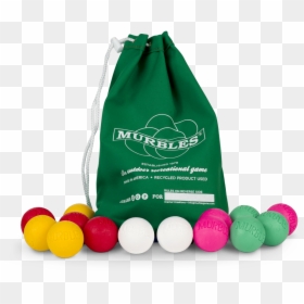 Murbles 4 Player 14 Ball Medium Tournament Set Green - Bocce, HD Png Download - lacrosse ball png