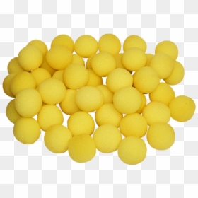 Yellow Sponge Balls, HD Png Download - lacrosse ball png