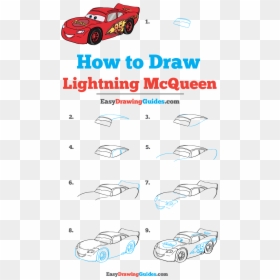 How To Draw Lightning Mcqueen - Lightning Mcqueen Easy Drawing, HD Png Download - mcqueen png