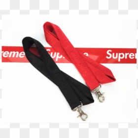 Supreme Key Buckle Lanyard - Black Or Red Lanyard, HD Png Download - supreme headband png