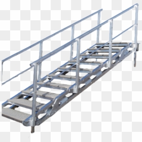 10 Step Articulating Stair - Articulating Dock Stairs, HD Png Download - handrail png