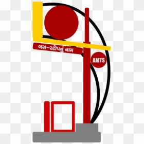 Ahmedabad Amts Bus Stop, HD Png Download - bus stop sign png