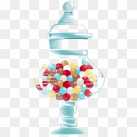 Jar Of Candy Clip Art Portable Network Graphics Lollipop - Candy Jar Transparent Bacjground, HD Png Download - lollipop clipart png