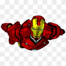 Ironman Drawing Color Pencil - Drawing Of Iron Man With Colour, HD Png Download - iron man comic png