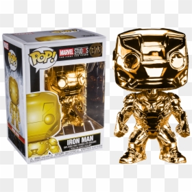 Funko Pop Chrome Iron Man, HD Png Download - iron man comic png