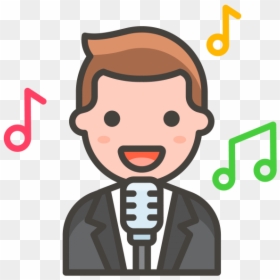 Man Singer Png Transparent Emoji - Emoji Shrug Guy Transparent, Png Download - man emoji png