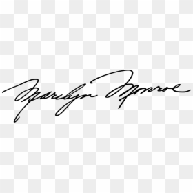 Marilyn Monroe Signature - Marilyn Monroe Signature Vector, HD Png Download - marilyn monroe signature png