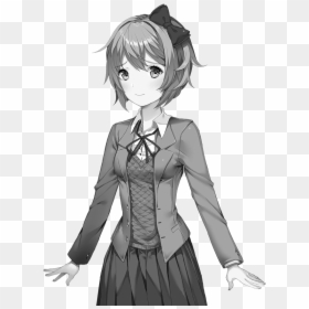 Rip Sayori - Doki Doki Literature Club Sayori Sprites, HD Png Download - yuri doki doki png