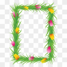 Floral Frame Png - День Рождения Список Работа, Transparent Png - green frame png