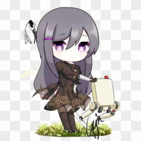 Funny How Someone Brought Up Nier Automata - Cartoon, HD Png Download - yuri doki doki png