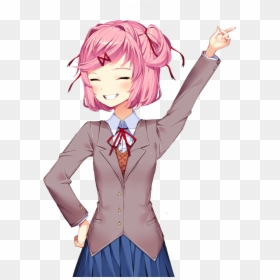 Transparent Natsuki Ddlc Png, Png Download - yuri doki doki png