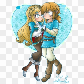 Botw Zelda X Link - Link X Zelda, HD Png Download - botw png