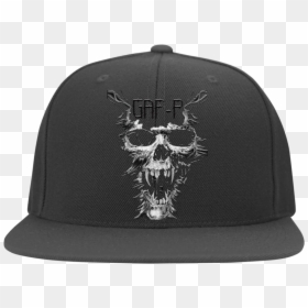 Wolf Flex Fit Hats, HD Png Download - wolf skull png