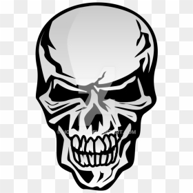 Drawing Chrome Skull - Skull Army Vector, HD Png Download - wolf skull png