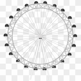 London Eye Stock Photography, HD Png Download - ferris wheel silhouette png