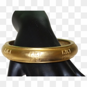 Signed Givenchy Bracelet In 22kt Gold Overlay - Bangle, HD Png Download - gold overlay png