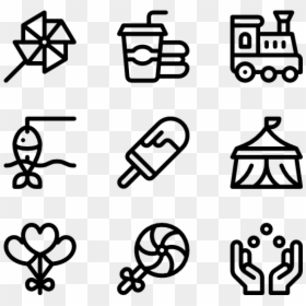 Farm Icons, HD Png Download - ferris wheel silhouette png