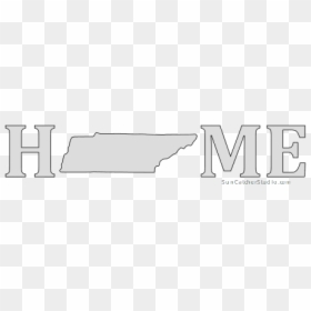Tennessee Home Stencil Pattern Shape State Clip Art - Line Art, HD Png Download - tennessee outline png