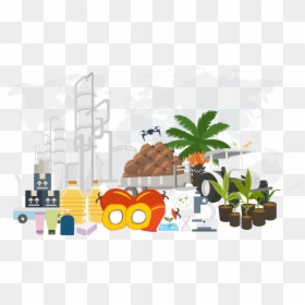 Palm Oil Plantation Vector, HD Png Download - picket sign png