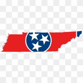 Tennessee Outline With Flag Clipart , Png Download - Tennessee State Flag Shape, Transparent Png - tennessee outline png