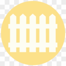 Wood-fences - Circle, HD Png Download - picket sign png