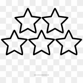 Transparent Five Stars Png - Five Star Coloring Page, Png Download - star drawing png