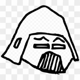 Stormtrooper Anakin Skywalker Palpatine Drawing Star - Stormtrooper Mask Drawing, HD Png Download - star drawing png