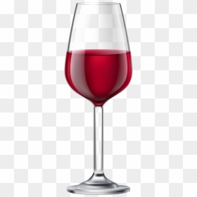 Wine Glass Clipart Stylized - Transparent Background Red Wine In Glass, HD Png Download - wine glass clipart png