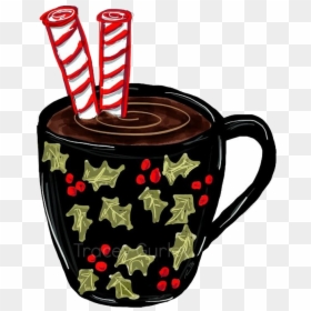 Hot Chocolate Clipart Mug Christmas Crafts Digital - Holiday Hot Chocolate Clipart, HD Png Download - hot chocolate clipart png