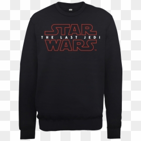 Star Wars The Last Jedi Men"s Black Sweatshirt - Star Wars Last Jedi Sweatshirt, HD Png Download - star wars the last jedi logo png