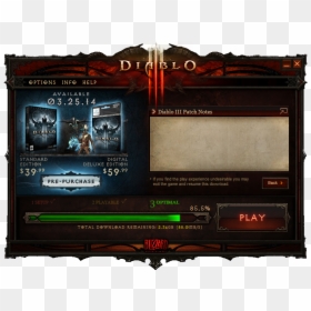 Diablo 3 Original Launcher, HD Png Download - diablo 3 logo png
