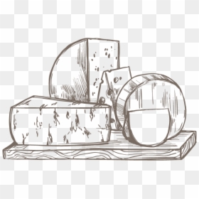 Transparent Cheese Plate Png - Cheese Board Drawing, Png Download - hand drawn laurel png