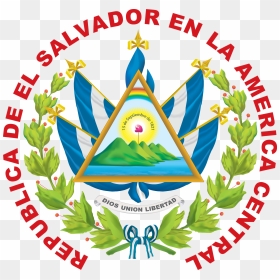El Salvador Coat Of Arms, HD Png Download - escudo de el salvador png