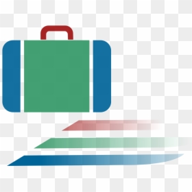 Suitcase Icon Blue Green Red Dynamic V14 - Briefcase, HD Png Download - suitcase icon png